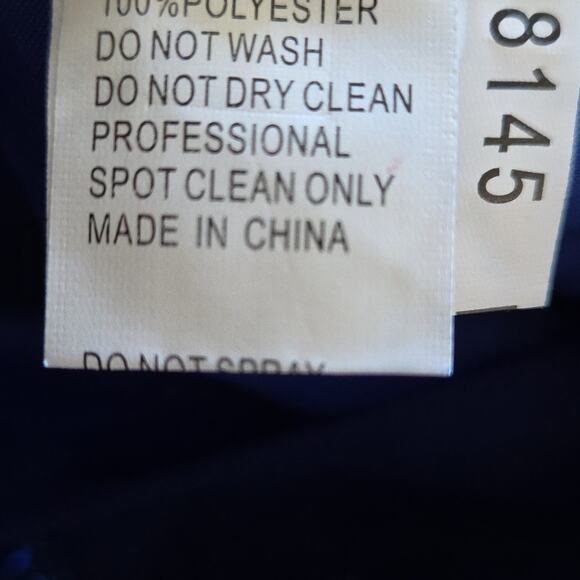 Lenovia 8145 Royal Blue Pleated Embellished Gown Dress Modest Classy Size XL - Picture 7 of 7